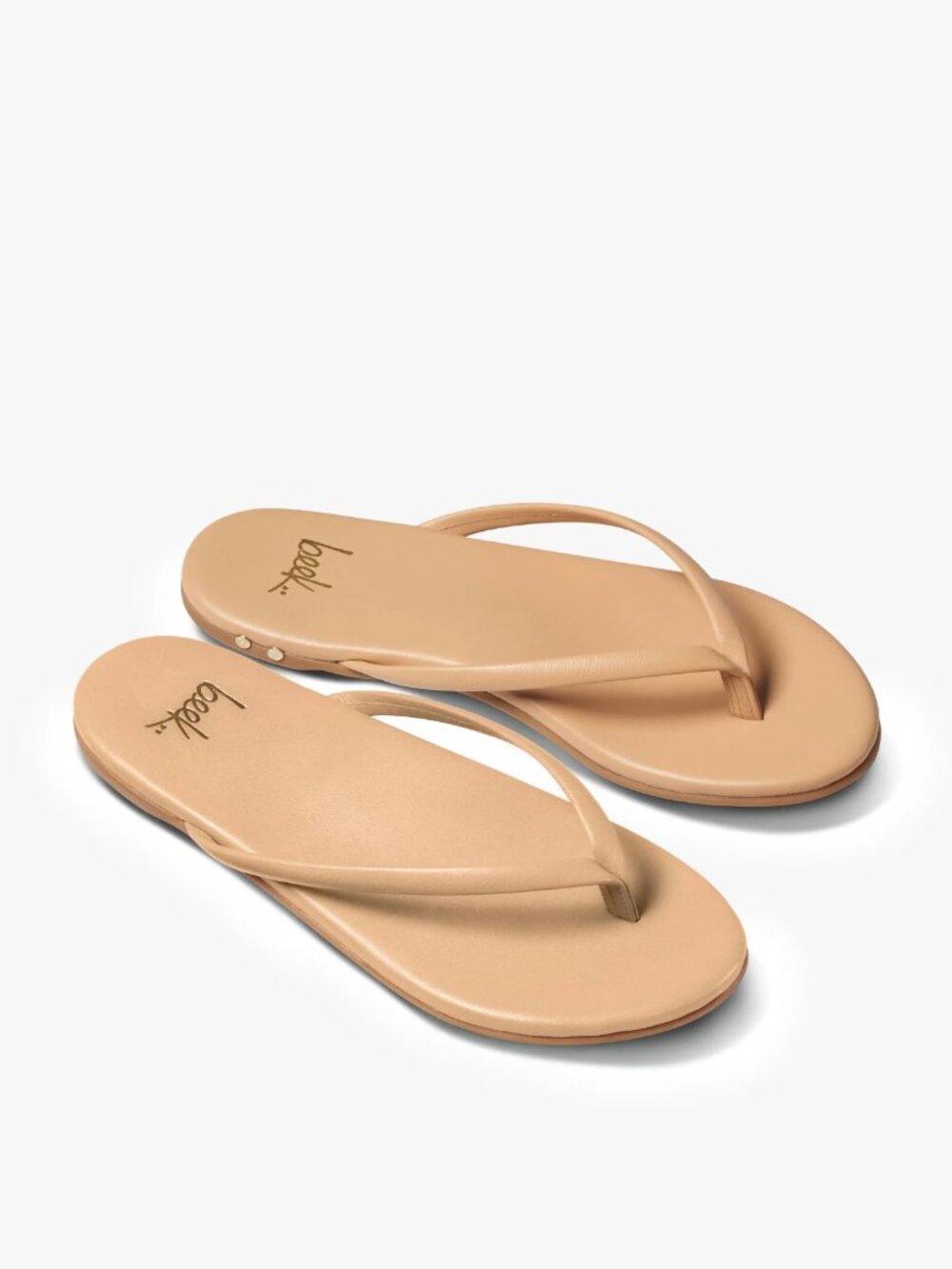 Beek Sunbeam Leather Flip Flop Sandal in Beach